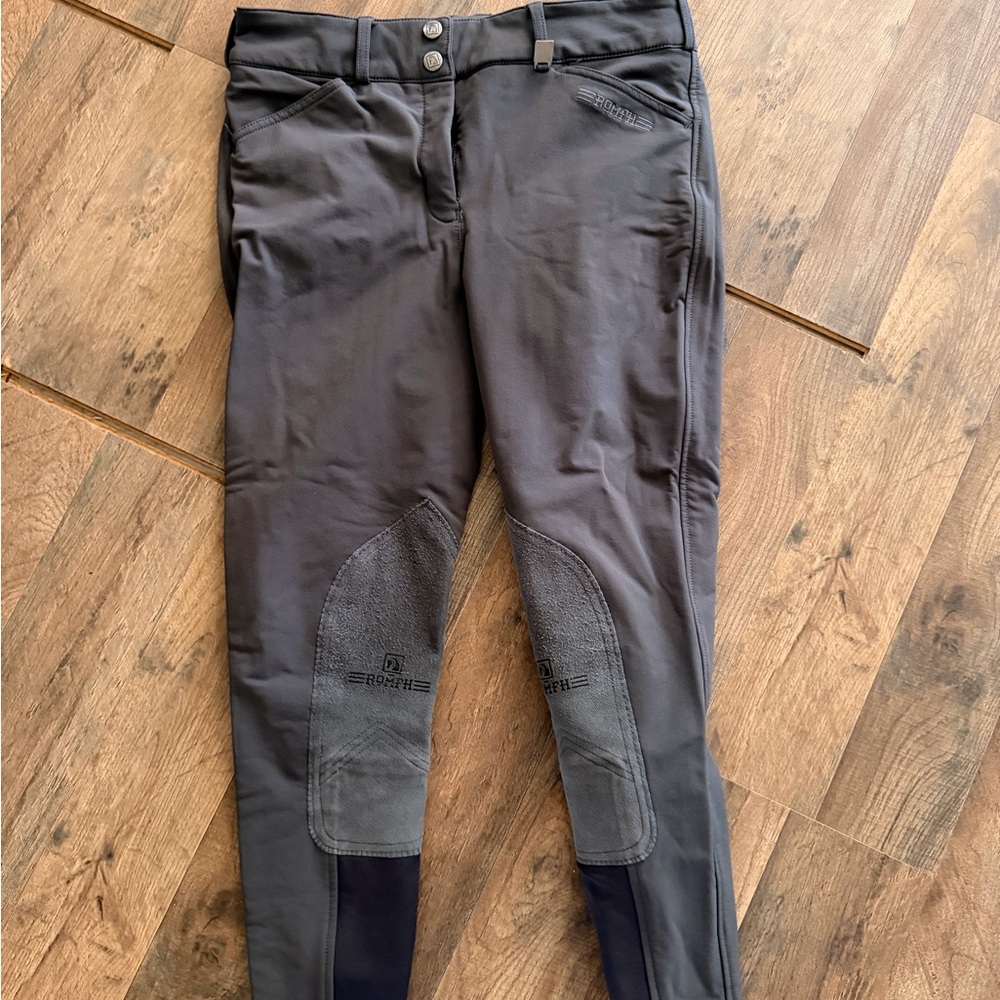 Romfh Women's Charcoal Gray Riding Breeches